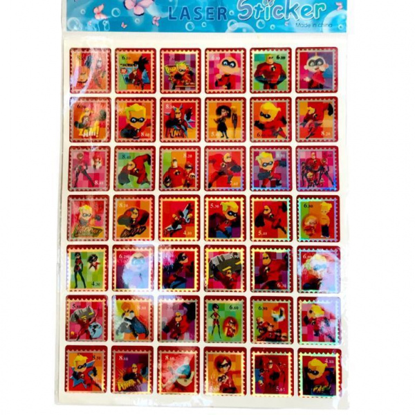 Cartón Juguete Stickers 
