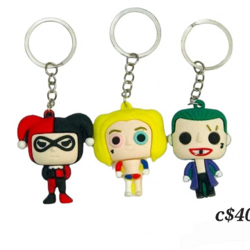 Llavero Harley Quinn y el Joker 