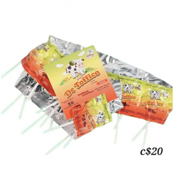 Paleta de Toffico Sabor a Leche