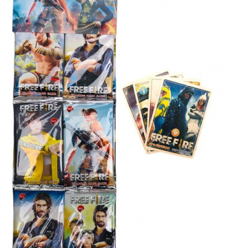 Cartón Juguete Cartas de Free Fire 