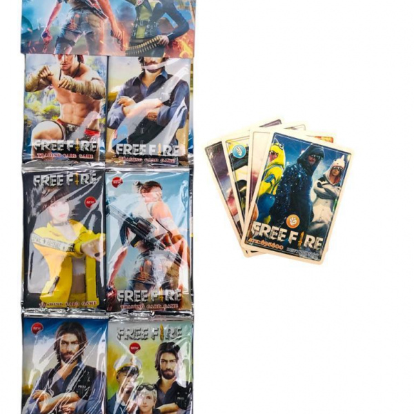 Cartón Juguete Cartas de Free Fire 